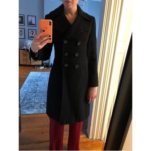 Via Spiga wool and cashmere double breasted coat